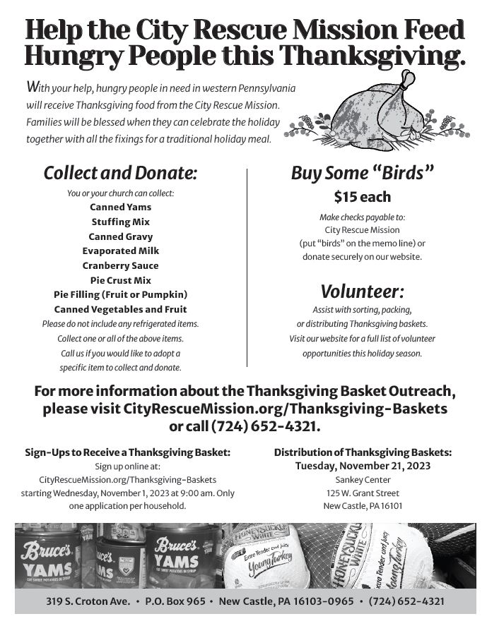 Thanksgiving Community Dinner - 2023, Hope Gospel Mission